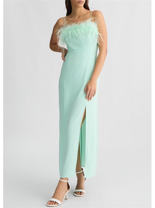 Vestito elegante con piume LIU JO | CA5317T3970/X0687